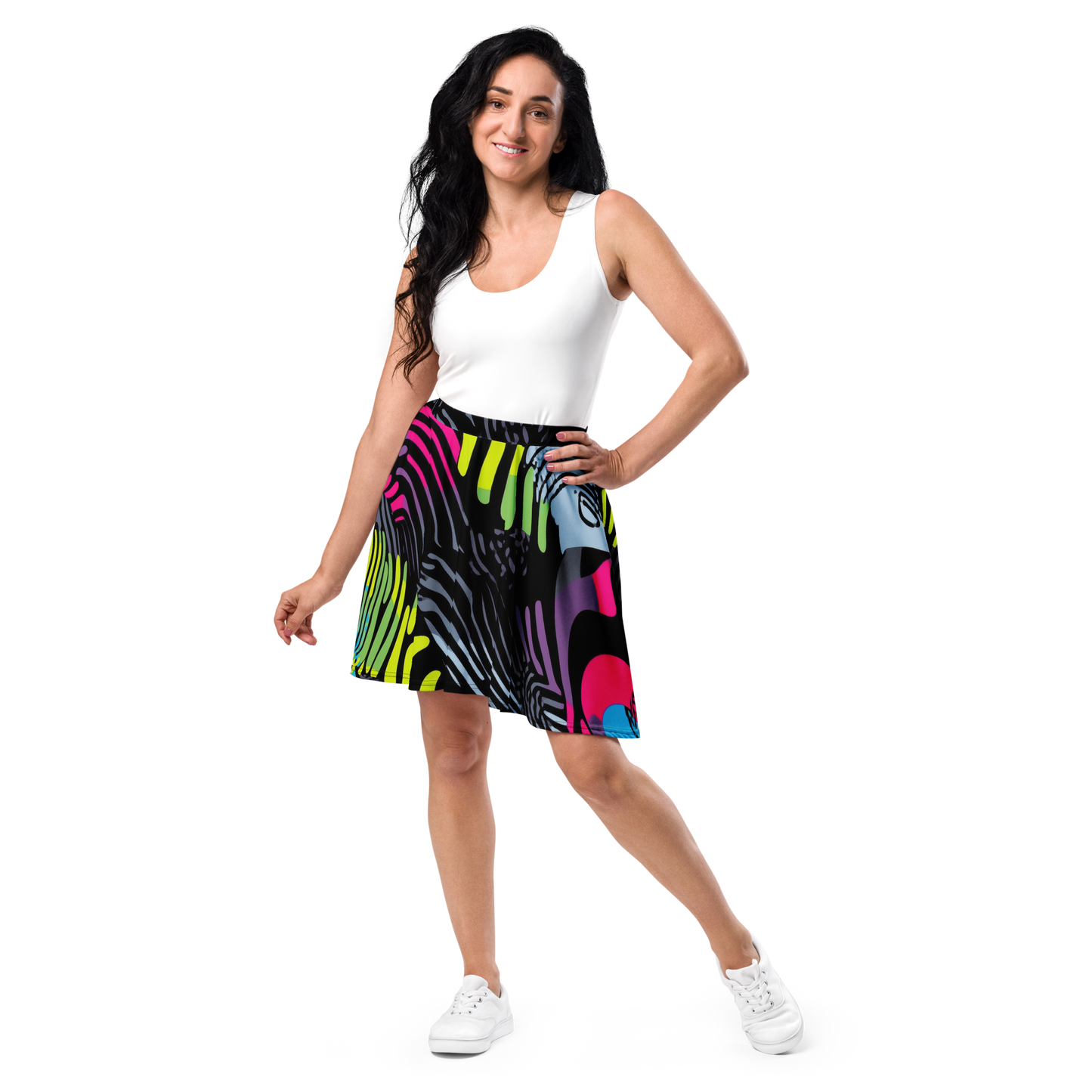 Abstract Pop Skirt